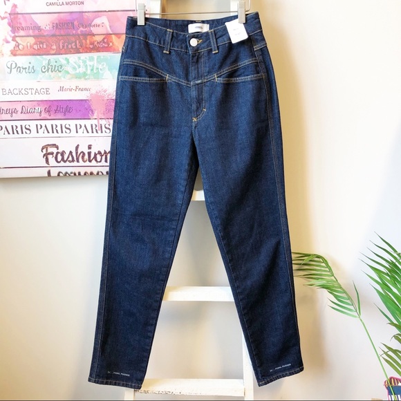 Closed mom jeans pedal pusher Clearance